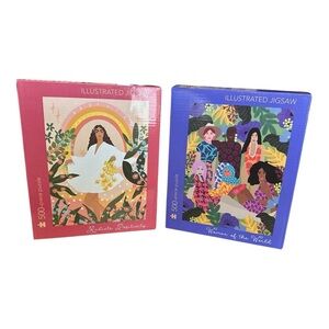 Illustrated Jigsaw Puzzle Bundle -“Radiate Positivity” & “Women of the World”